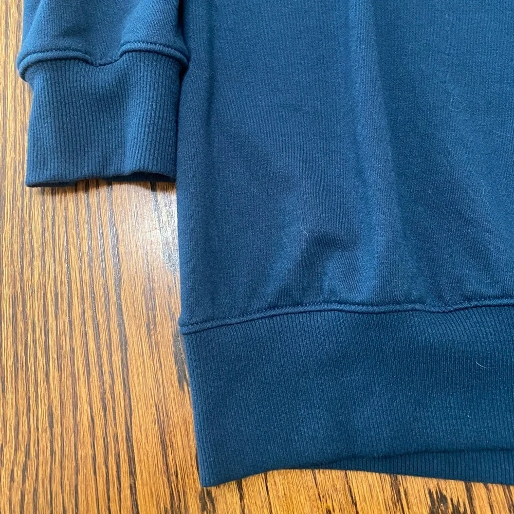 Nike Swoosh Fly Women's S Navy Blue Oversized French Terry Basketball Sweatshirt